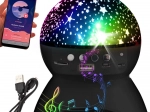 Hviezdny projektor nočné svetlo s Bluetooth reproduktorom