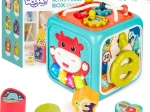 WOOPIE interaktívna senzorická kocka montessori 6v1 s vkladačkou