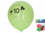 Nafukovacie balóniky 30 cm s číslom 10 – sada 5 ks