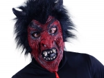 Maska čerta s čiernymi vlasmi pre dospelých