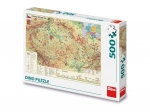 Dino puzzle Mapa Českej republiky 500 dielikov