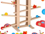 Drevený guľôčkový dráhový set Montessori XXL