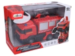 RC autorobot hasiči 26 cm s vodným delom a transformáciou
