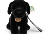 plyšový pes labrador čierny 25 cm eco-friendly