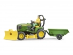 Záhradný traktor JOHN DEERE X949 s figúrkou záhradníka BRUDER