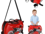 Detský pojazdný kufor na kolieskach s motívom motorky 30 l