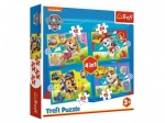 Puzzle 4v1 Labková Patrola Biežiaci Psíci