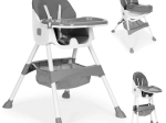 Jedálenská stolička s podnosom a košíkom, 5-bodový pás, ECOTOYS