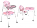 Detská jedálenská stolička 3v1 zelená