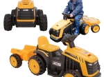 EVO detský elektrický traktor JCB s prívesom