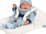 Llorens NEW BORN BOY - realistická bábika s celovinylovým telíčkom - 40 cm