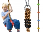 Záhradná hojdačka s lezeckým lanom pre deti Kruzzel
