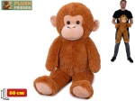 Plyšová opica 80 cm Plush Friends svetlohnedá