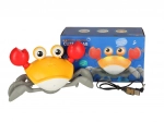 Interaktívny leziaci krab s hudbou na USB