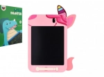Ružová LCD kresliaca tabuľka s motívom jednorožca 19,5 × 29 cm