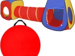 Detský hrací stan 3v1 Tipi + Tunel + Domček
