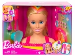Barbie stylingová hlava neonové dúhové blond vlasy
