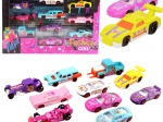 sada kovových autíčok pre dievčatá – 10 ks