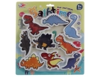 Vodové nálepky dinosaury - 1 kus