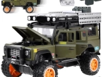 Kovové terénne vozidlo so zvukom a LED svetlami