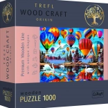 Drevené puzzle TREFL Wood Craft Origin – Farebné balóny 1000 dielikov