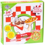 Okrúhle puzzle Pizza 36 dielikov
