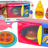 Detská mikrovlnná rúra s príslušenstvom na batérie
