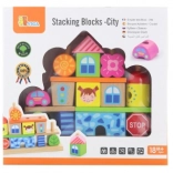 VIGA drevené stohovacie kocky mesto