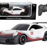 RC auto 1:18 RASTAR PORSCHE 911 GT3 bielo‑sivé