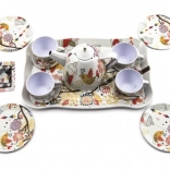 Plechová čajová súprava pre deti, 15 dielov