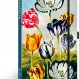 Notes Tulipány Kateřiny Winterovej, linajkovaný, 13 x 21 cm