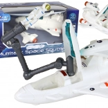 Kozmická misia – raketa, astronaut a dron, 4‑dielny set so svetlami a zvukmi