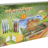DinosArt airbrush maľovanky sada