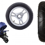 Predné plastové koleso s nafukovacou gumovou pneumatikou pre PRO700