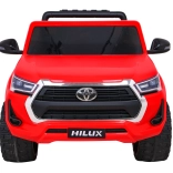 Detské elektrické auto TOYOTA Hilux 4x4 s diaľkovým ovládaním – červený pickup