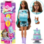 Barbie Party Unboxed narodeninová bábika so psíkom corgi