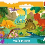 Puzzle Dinosaury pre Deti 15 Dielov