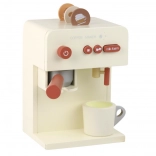 Drevený detský kávovar so šálkou a kapsulami