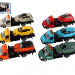 Bburago odťahovka s autom 1:43, kovový model 21 cm, viac farieb