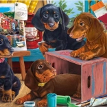 Puzzle jazvečíky 300 XL dielikov DINO