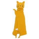 Mušelínová uspávanka New Baby mačka horčicová