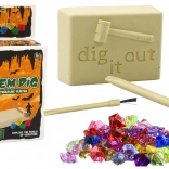 Mini archeologická sada Nástroje na vykopávanie kryštálov
