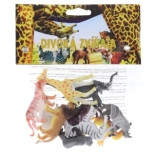 divoké zvieratká plastová sada 10 ks v sáčku