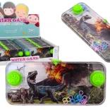 Vodná zručnostná hra dinosaurus Carnotaurus – vrecková konzola so zelenými tlačidlami