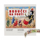 Knižka leporelo Chrobáčiky na púti 15,5 × 15 cm