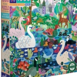 Štvorcové puzzle Kačice na lúke 1000 dielikov