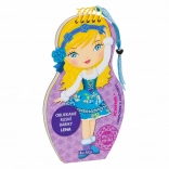 Obliekame ruské bábiky LENA – omaľovánková knižka s modelmi a samolepkami