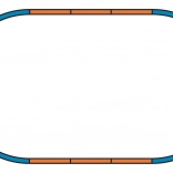 Piko podložie pre sadu koľajníc A – základný ovál H0