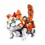 Sluban mechanická mačka Pleyerid oranžová stavebnica