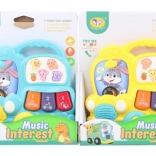 Detské pianínko v tvare autobusu so zvukmi zvieratiek